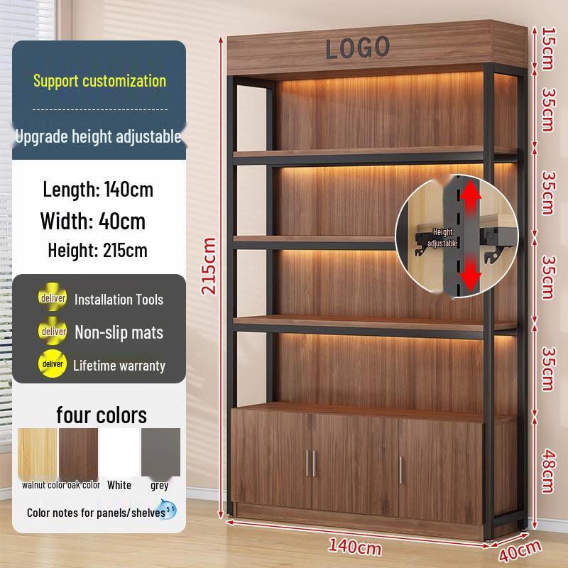 Multi-layer Shelving Unit for Cosmetics, Snacks & Stationery Display