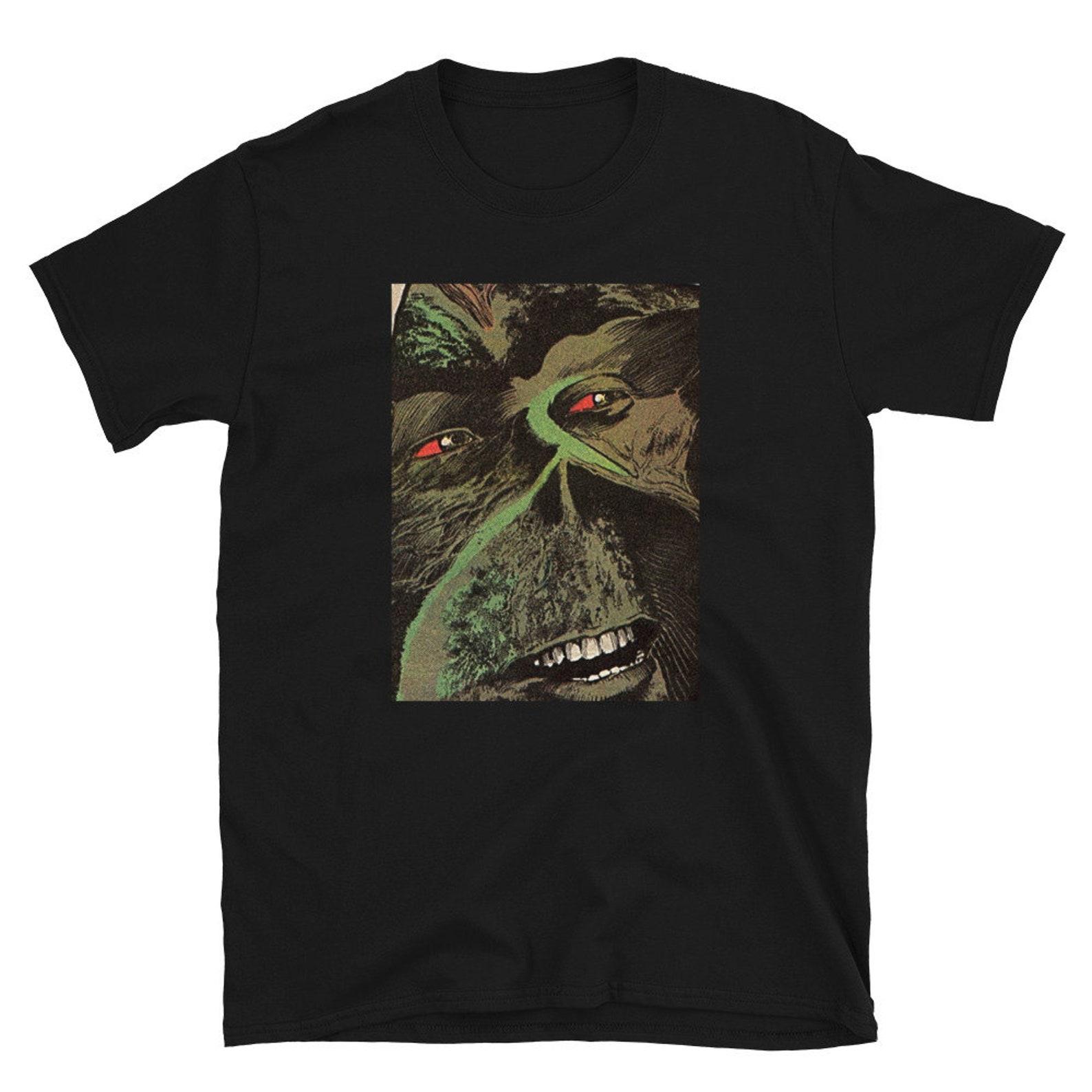 swamp thing face by stephen bissette T-Shirt 3XL