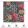 Luxury Floral Leopard Print Shower Curtain Waterproof Home Decor Bathroom Decoration for Kids