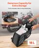 Motorcycle Saddlebag Liner Bag, 18 L Insert Storage Travel Luggage Bag Organizer, Compatible with Harley Davidson 1993-2022 Touring Road/Street