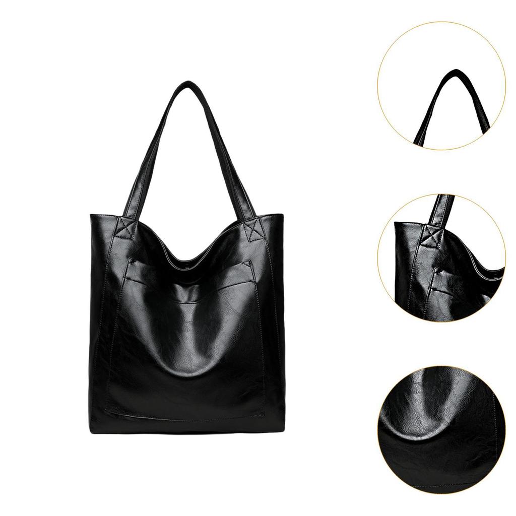 Women Shoulder Bag Fashion Purse Large Capacity PU Leather Satchel Top Handle Handbag for Beach Commuting Work Travel Ladies
