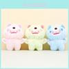 Adorable Three-eyed Monster Plush Keychain Cuddly Soft Toy Doll With Short Plush