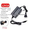 Universal 12V Dual-Wire Power Adapter, 5A/4A/3A, for LED Strips, LCD Monitors, Surveillance, Chargers