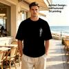 Men's T-Shirts with Funny Creative 2D Printed Patterns - Comfortable Fabric, Simple & Fashionable Design, Ideal for Daily Casual, Going Out, Commute