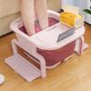 Foldable Footbath Plain Foaming Massage Bucket Plastic Foot Bath Basin Large Heightening Footbath Fording Barrel Reduce Pressure