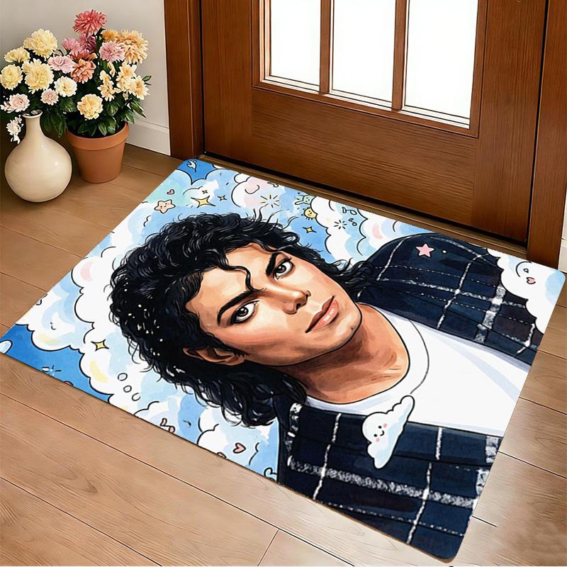Michael Jackson Living Room Nonslip Area Rug Soft Carpet For Bedroom Gameoom Playroom Sofa Office Home Decor Doormat