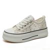 Women's Summer New Thick Soled Versatile Shoes with Breathable Mesh Casual Sports Simple Comfortable Mesh Shoes