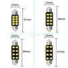 1PCS Festoon C5W C10W Car Reading LEDS 31mm 36mm 39mm 41mm 2835 SMD 8Chips Autos Lantern Dome Lamps Interior Lights White DC 12V Dome Lights 6