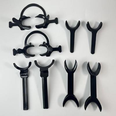 Écarteur de lèvres buccales en plastique noir, ouvre-bouche supérieur et inférieur, écarteur orthodontique, outils de dentiste