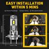 AUXITO 2X Turbo H7 LED Headlight Bulbs Canbus No Error with Fan CSP Chip High Power 120W 22000LM H7 LED Auto Headlight Head Lamp