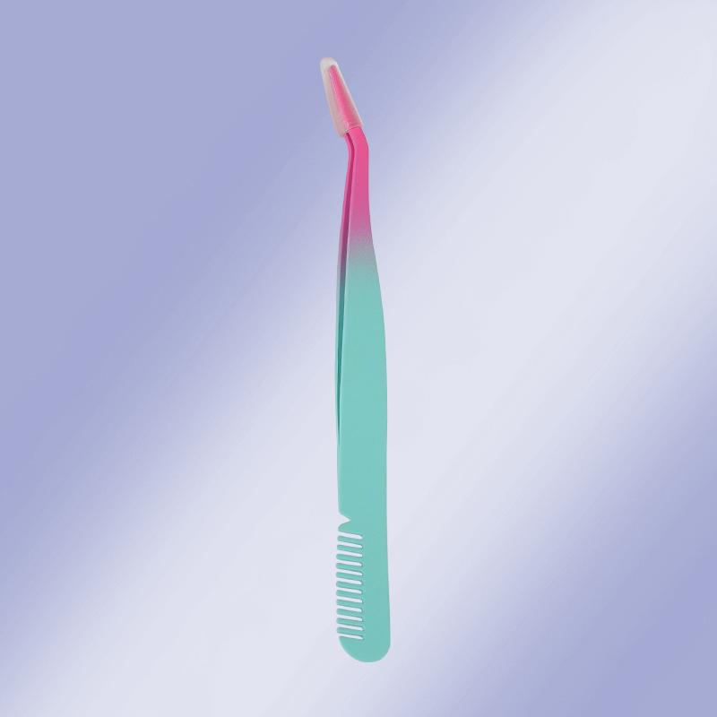 Wearable Mascara Applicator with Comb & Stainless Steel Eyelash Tweezers