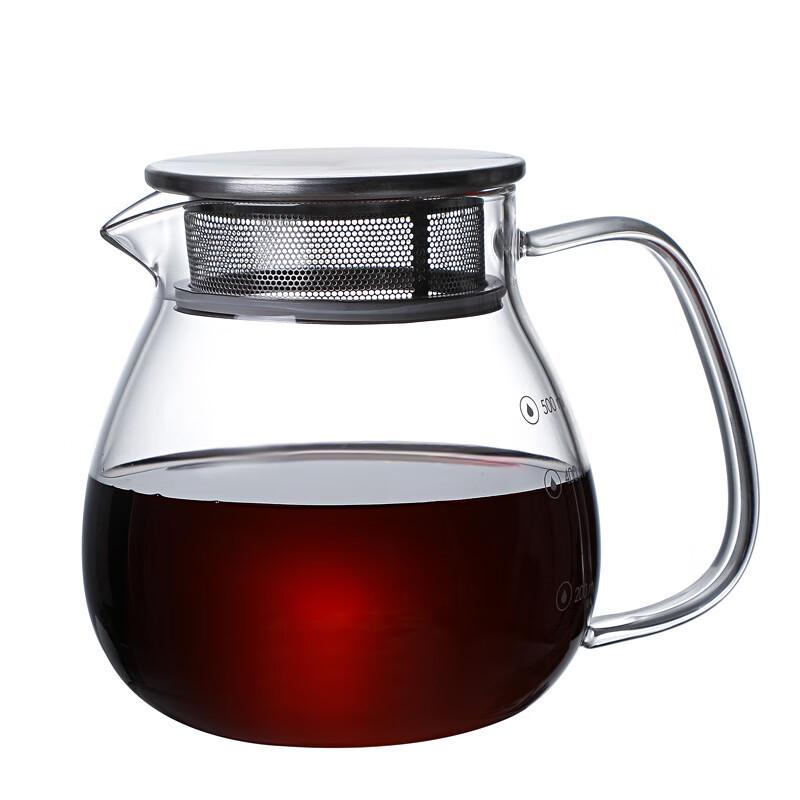 Stainless Steel Lid Glass Coffee Server