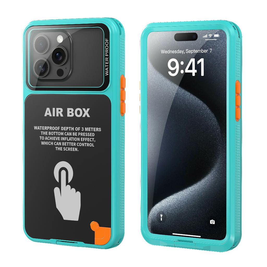 SHELLBOX Air Box Series For iPhone 15 Pro Max Waterproof Cover PC+TPU+PET Protective Phone Case
