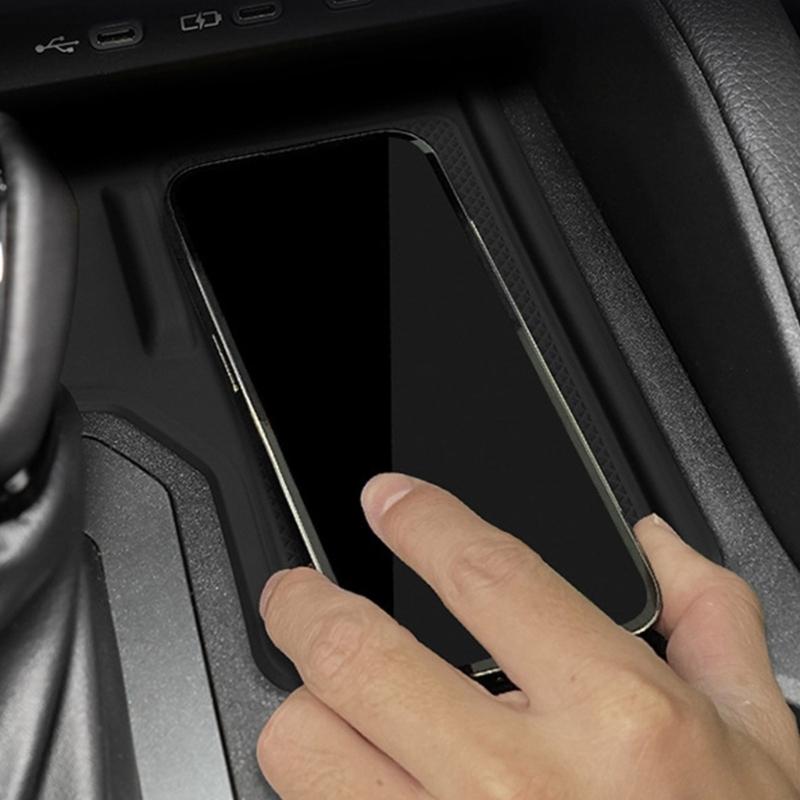 Center Consoles Mat Not Slip Designs Protective Wireless Charging Mat Long Distance Travel Accessory Simple for Car
