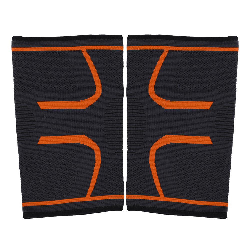 Knee Support Fitness Running Cycling Braces Kneepad Sport Gym Knee Pad Elastic Orange XL