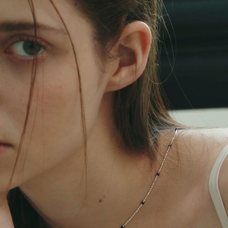 

TORTOISE [Silver925] Topana Beads Chokor Necklace silver