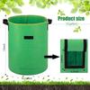 1-8PCS 5/10Gallon Felt Potato Planting Bag Large Diameter Vegetable Plant Seedling Bag Non-Woven Felt Potato Growing Bucket