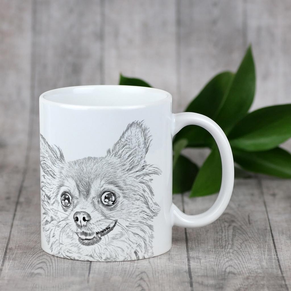 Chihuahua Long-haired - Cup with a Dog, Cute Cup with Graphics, a Gift with Your Photo from the Art-Dog Brand