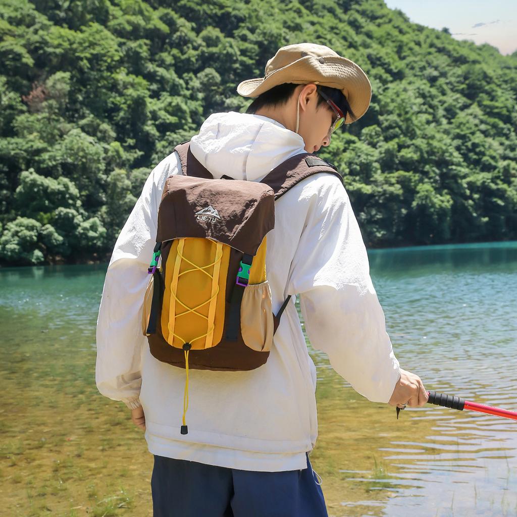 Schoolbag New Dopamine Outdoor Light Contrast Hiking Backpack Men's and Women's Leisure Sports Mountaineering Daily Travel Backpack