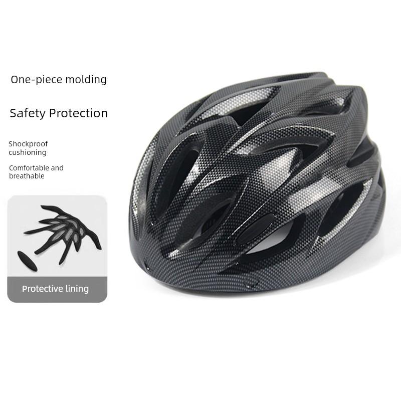 Bicycle Riding Helmet, Color-Changing Magnetic Goggles, Adult Men's and Women's Mountain Bike, Road Bike Safety Helmet, Takeaway Helmet