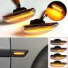 2 Pieces New Dynamic Amber LED Flowing Front Side Marker Turn Signal Light 30722641 30722642 For Volvo S60 S80 V70 XC70 XC90