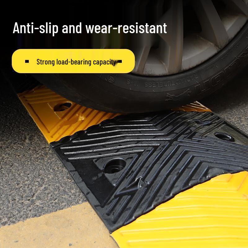 Rubber Speed Bump & Shock Absorbing Strip for Roadways and Doorways