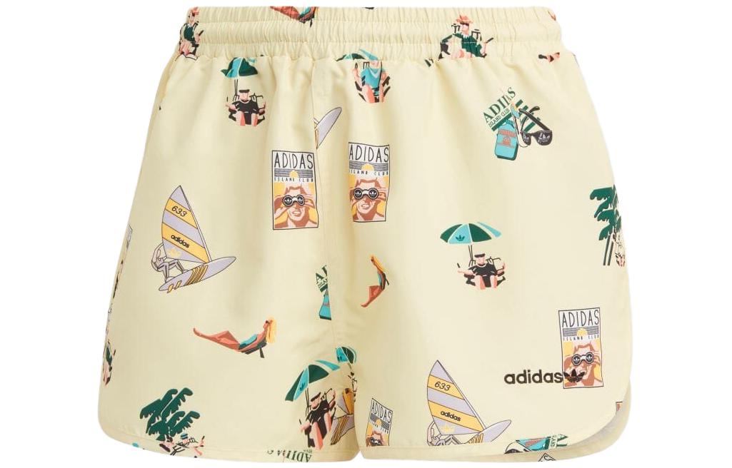 

Adidas Originals Casual Shorts Women s Light Yellow IC3073 S