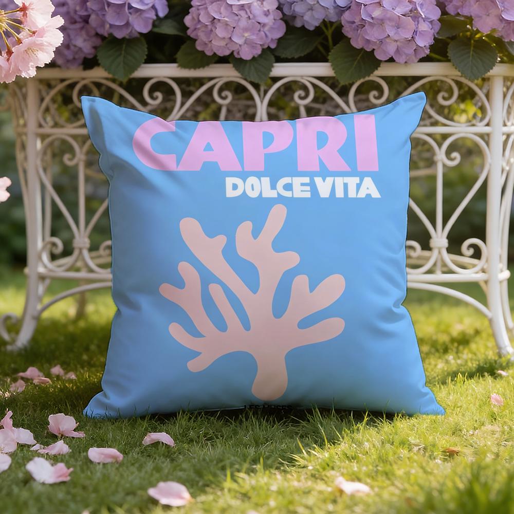 Travel Vacation Series Cushion Cover Home & Car Dual-Scene Pillow Cover: Reversible for Premium Comfort