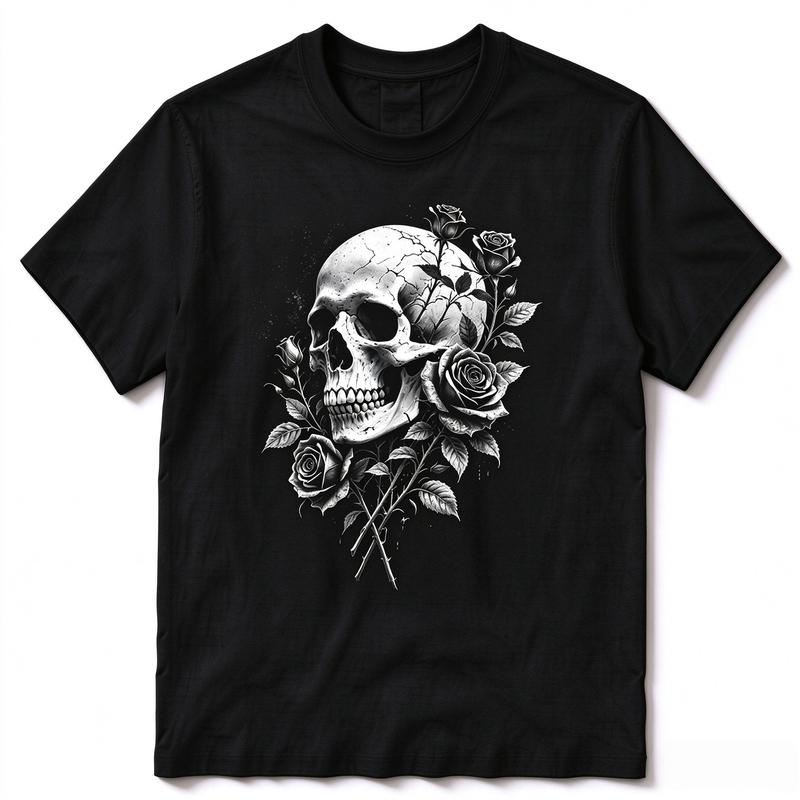 Unisex Gothic Spider Web Graphic T Shirt White Spider With Broken Glass Pattern Short Sleeve Casual Street Tee Cotton Tops