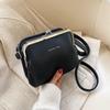 1 Stück Einfache einfarbige Umhängetasche Damen PU-Leder Crossbody-Tasche Mode Neue Clip-Umhängetasche Damenhandtasche Geldbörse
