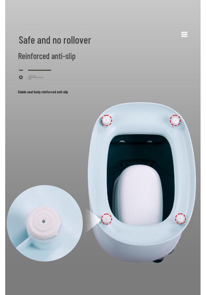 Children's Large Simulation Potty with PU Soft Cushion for Boys and Girls