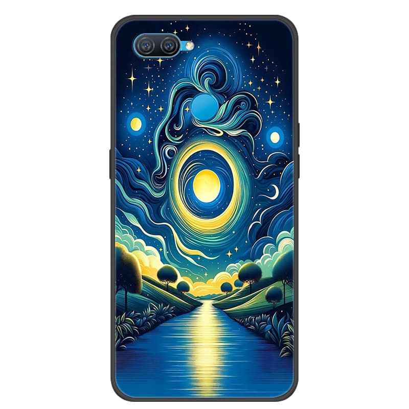 For OPPO A12 Case Cool Painted Cover Soft Silicone Phone Case For OPPO A7 AX7 Back Covers Bumper Coque A12 CPH2083 CPH2077 Coque