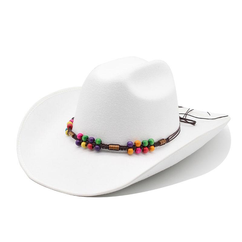 Solid Edge Top Hat Wool Hat Panama Jazz Felt Hat Men'S And Women'S Curled Wool Top Hat