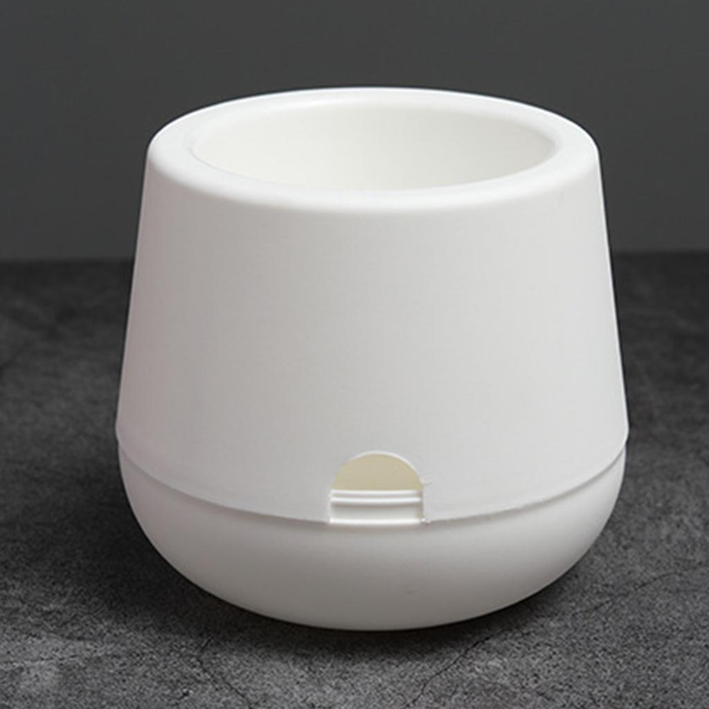 Self Watering Planter Pots with Water Reservoir for Small Indoor Plants