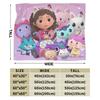 G-Gabby’s Dollhouseds Plush Blanket Boy Girl  Flannel Bedding Throws For Couch Bed Super Warm Custom DIY Quality Bedspread Gift