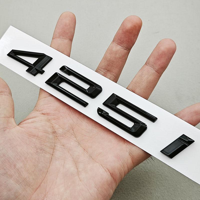 3D ABS Car Letters Logo 425i 425d Badge Emblem Sticker Rear Trunk Decals For BMW 4 Series 425i 425d Tail Marking Accessories