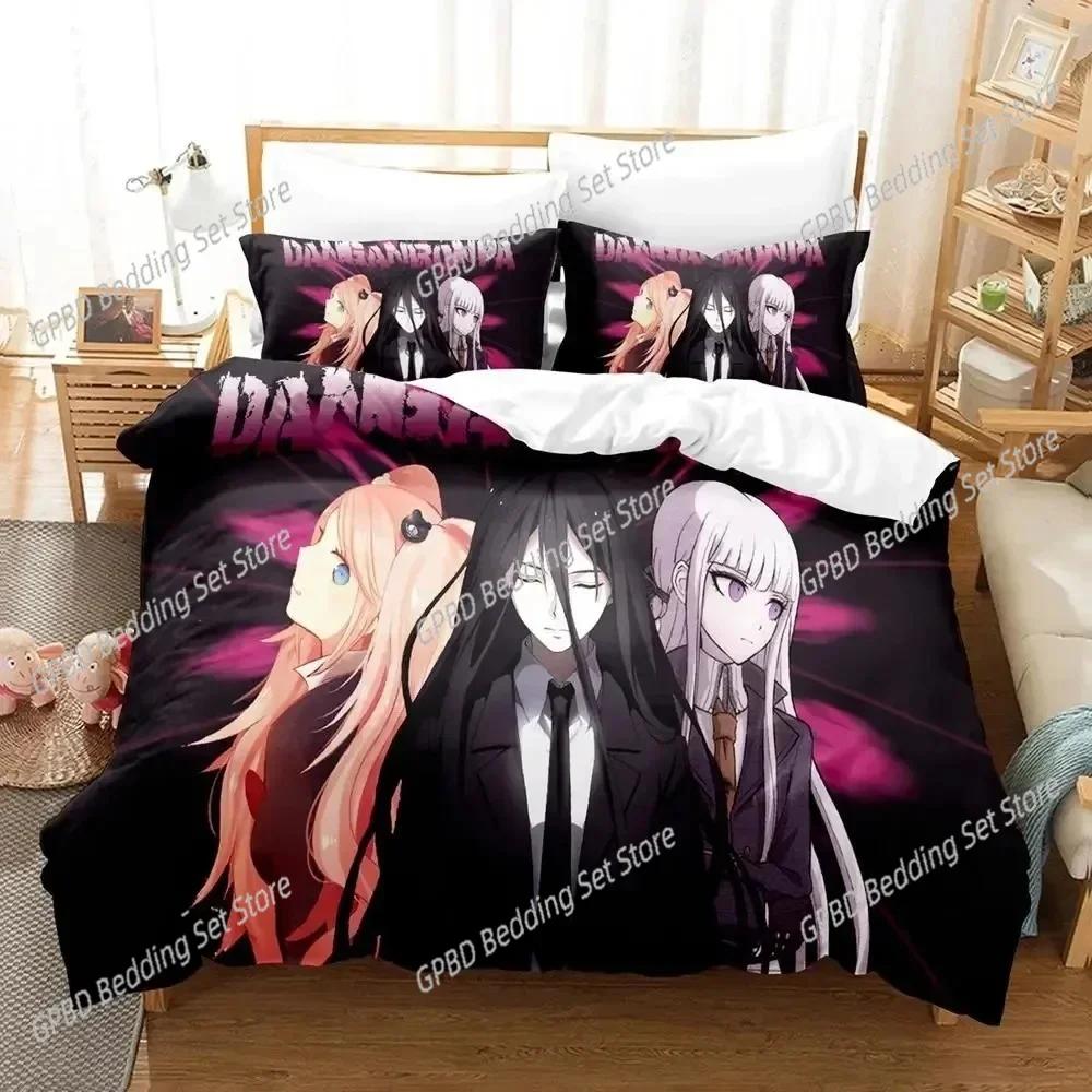 

Anime Danganronpa V3 Chiaki Nanami Bedding Set 3D Printed Suitable For Bedroom Duvet Cover Set With Pillowcases Home Textile US Full(200*230cm)3pcs