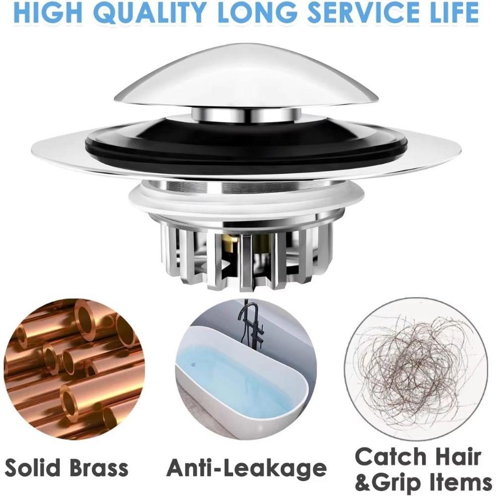 Insect-proof Bathtub Drain Stopper Pop Up Water Bouncing Core Wash Basin Drain Filter  Shower