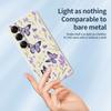For Samsung Galaxy S25 Case Purple Butterflies Pattern Printing Straight Edge TPU Phone Back Cover