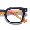 Retro Fashion Reading Glasses Men Square Computer Flat Lenses Women Anti Blue Light Eyewear Finished Prescription Glasses+1.0