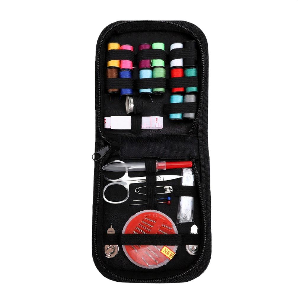 Sewing Kit Needle and Thread Kit with Scissor Threads Needles Buttons Tape Measure Thimble for Home Travel Emergencies