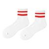 Men's Mid-Calf Striped Academy Style Cotton Socks for Autumn/Winter Sports
