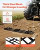 Drag Harrow, 243x50 Cm, Tow-Behind Driveway Grader with Adjustable Width & 50lbs Load Capacity, Heavy Duty Lawn Leveling Rake, Galvanized Steel Gravel