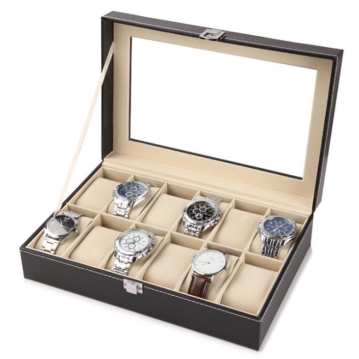 PU Leather Watch Display and Storage Box