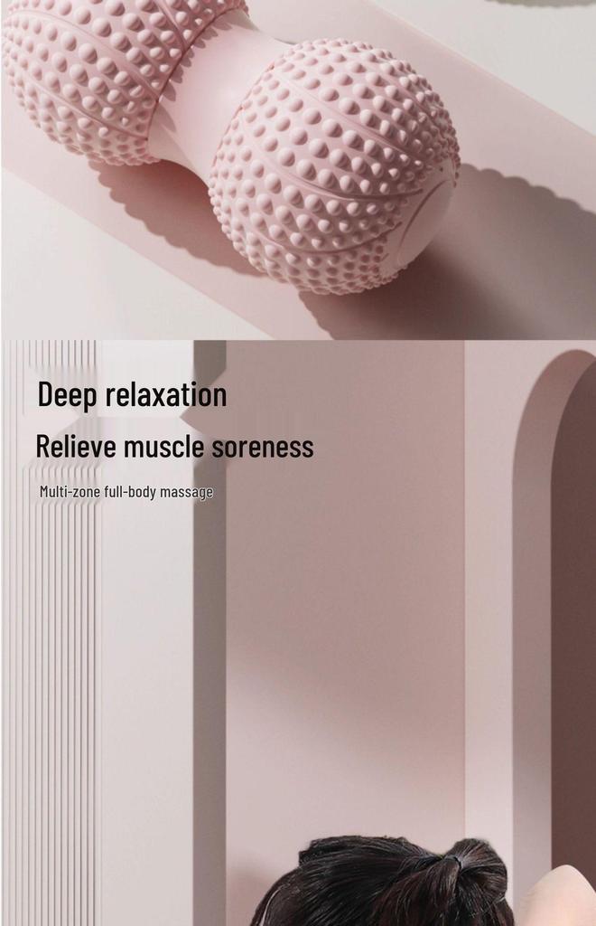 Peanut Fascia Ball: Foot, Lumbar & Neck Massage for Muscle Relaxation and Yoga Fitness.