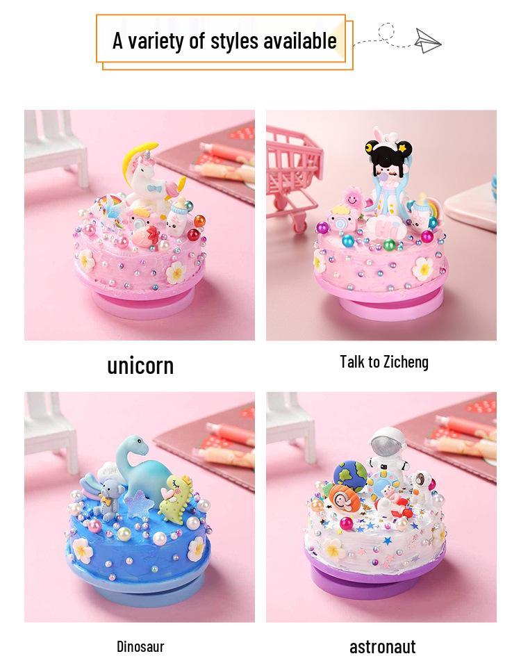 DIY Cartoon Music Box - Handmade Rotating Birthday Gift & Educational Toy for Kids