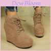 Stylish 2024 Womens Chunky Heel Martin Boots Warm Lined Lace Up Fashionable Winter Footwear