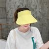 Simple foldable empty top hat women's summer ins face covering sun protection sun hat versatile travel sun hat