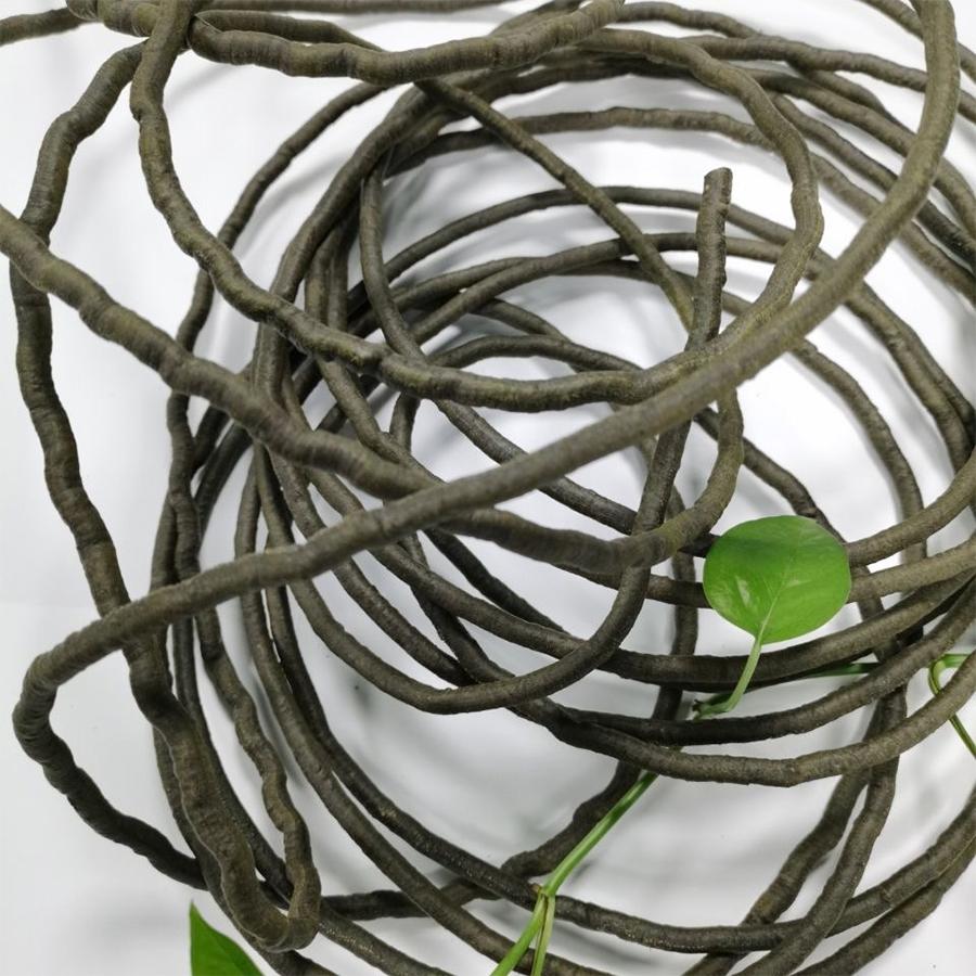 400Cm Hand-Woven Plush Pvc Rattan Household Decoration Artificial Plants Rainforest Landscaping Vines Climbing Pets Climbing Rattan
