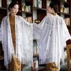 Women S Thin Ethnic Style Lace Fringe Shawl For Travel Outwear